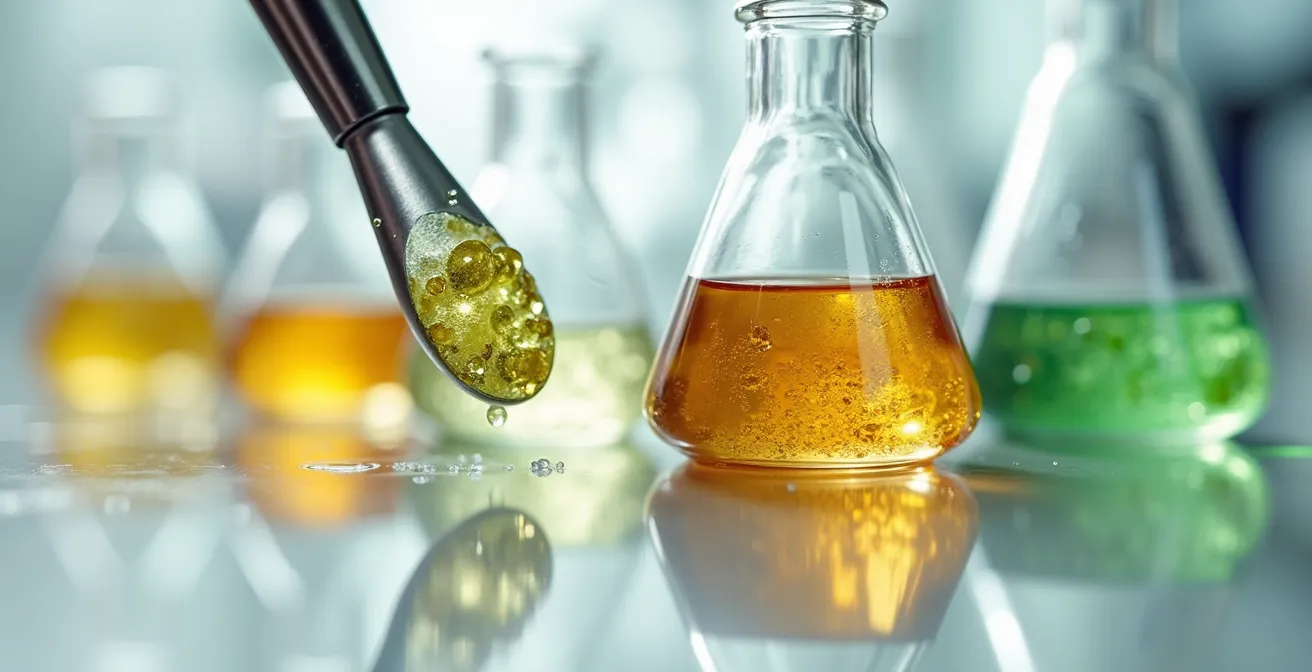 Detaillierte Laborprüfung während eines Naturkosmetik-Audits