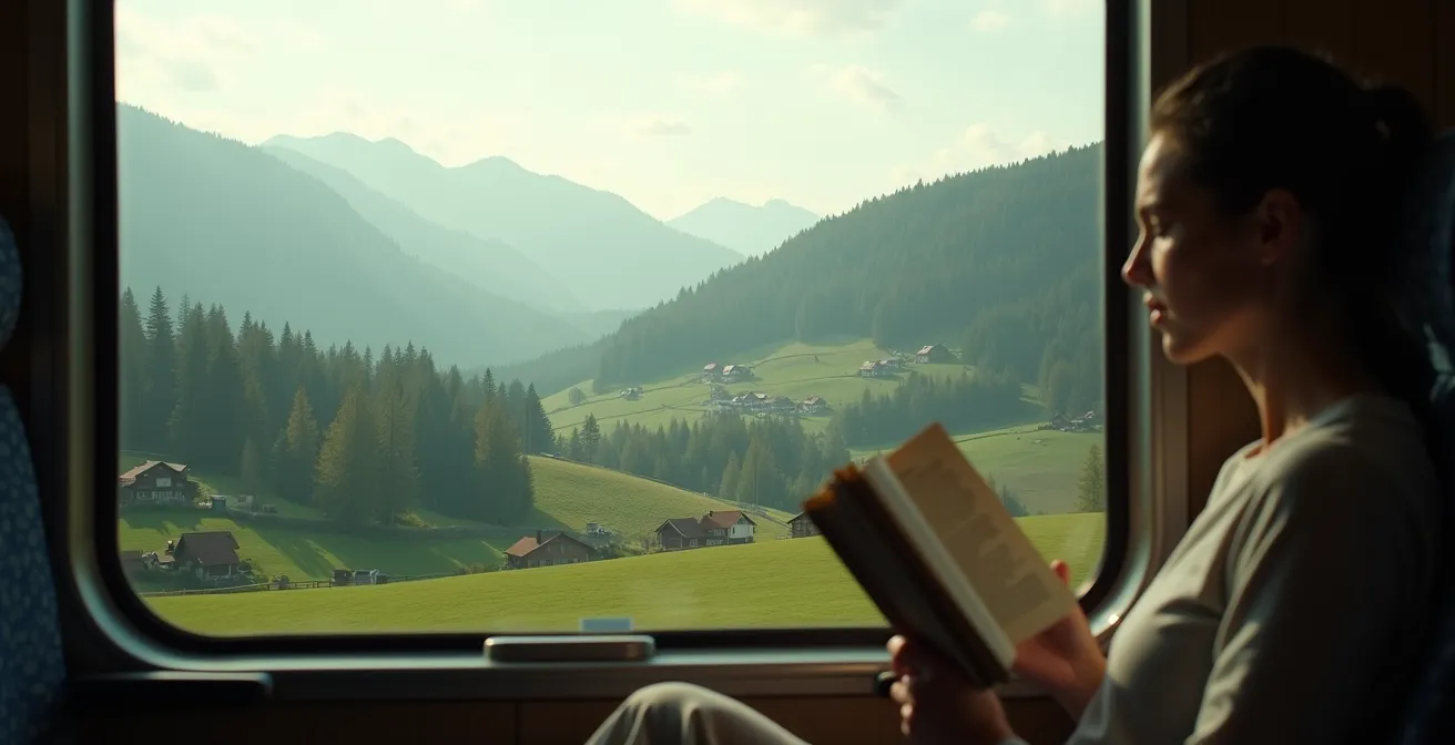 Entspannte Bahnfahrt durch die malerische Schwarzwaldlandschaft