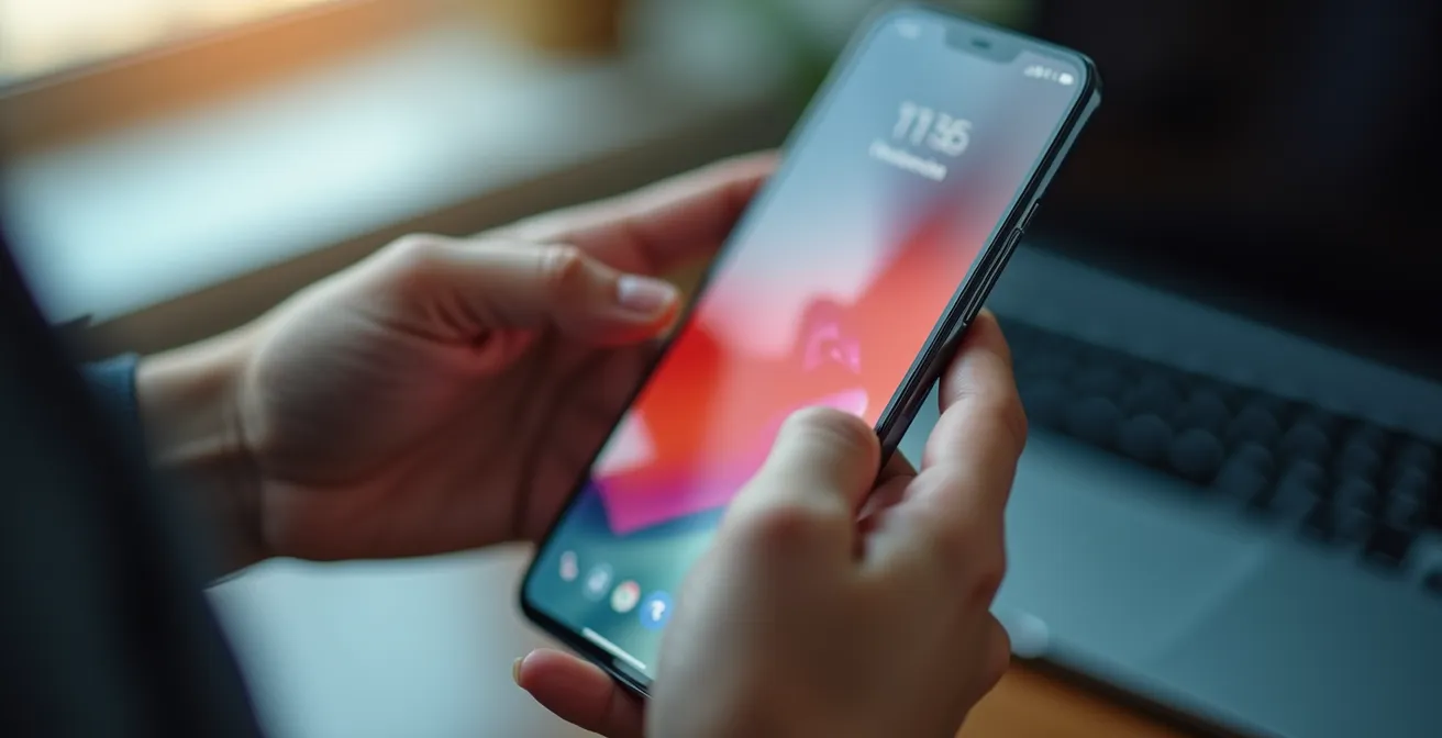 Smartphone zeigt DB Navigator App Fahrgastrechte-Funktion